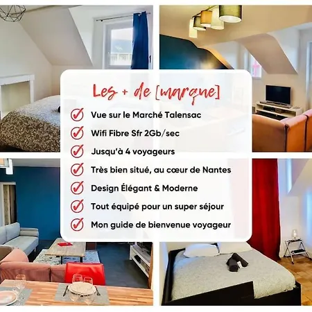 Ferienwohnung Les Toits De Talensac - 4Pers - Hypercentre Nantes Exterior foto